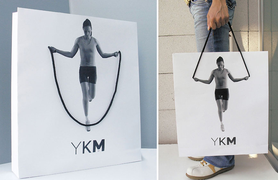 Idée goodies originale de sac shopping publicitaire YKM
