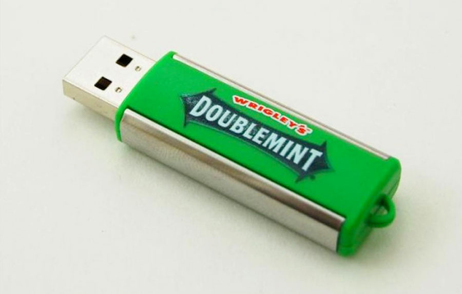 Idée de clé USB personnalisée originale pour marque chewing-gum